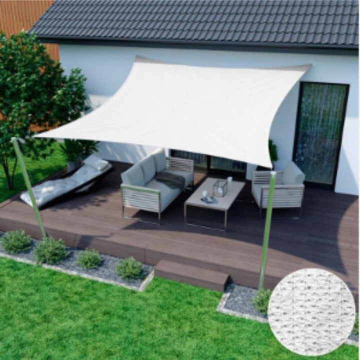 ÚLTIMAS 12 UNIDADES - TOLDO VELA DE SOMBRA RECTANGULAR 2 X 3 m - PROMOCION CIERRE DE LA TIENDA + 3 RAGALOS