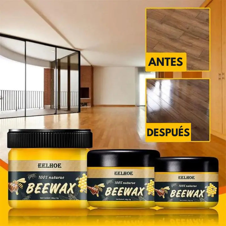 ÚLTIMAS 12 UNIDADES - [COMPRE 1 LLÉVATE 2] Beewax® 80g - Devuelve La Vida a Tus Muebles | Renovador de Madera y Plástico + 3 RAGALOS