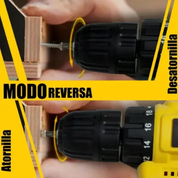 ÚLTIMAS 12 UNIDADES - KIT DEWALT ORIGINAL: Taladro de Alto Impacto Inalámbrico + 26 ACCESORIOS [2 BATERIAS de 48V] + 3 RAGALOS