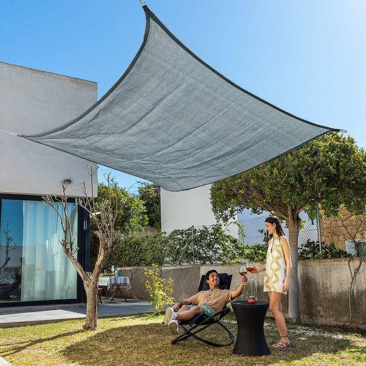 ÚLTIMAS 12 UNIDADES - TOLDO VELA DE SOMBRA RECTANGULAR 2 X 3 m - PROMOCION CIERRE DE LA TIENDA + 3 RAGALOS