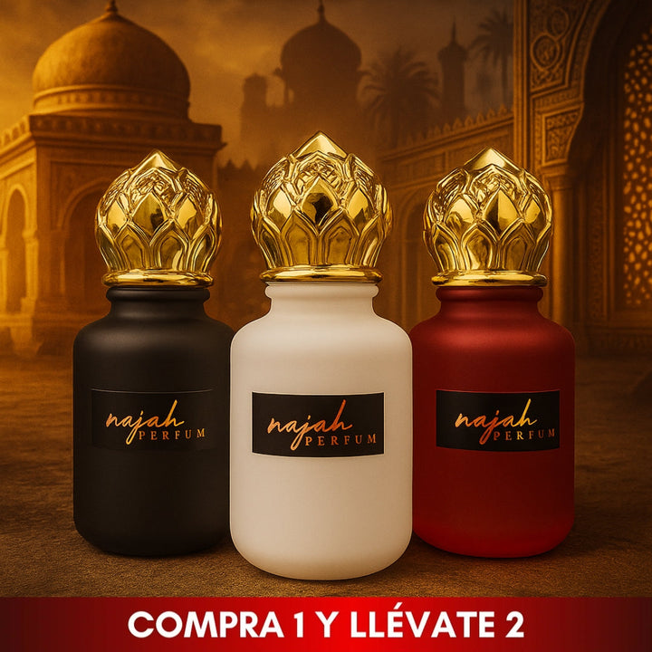 ÚLTIMAS 12 UNIDADES - Najah Perfume Arabe Feromonas Concentrado - Compra 1 y Lleva 2 + 3 RAGALOS