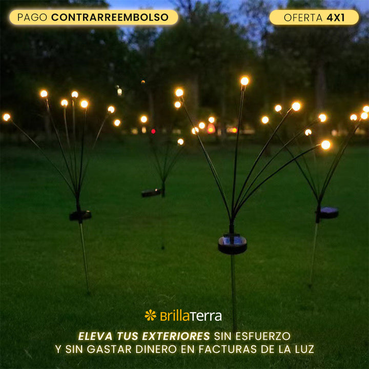 ÚLTIMAS 12 UNIDADES - Luz Solar Efecto Luciérnaga + 3 REGALOS