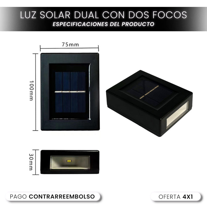 ÚLTIMAS 12 UNIDADES - LumiDuo - Luz Solar con Efecto Dual + 3 REGALOS