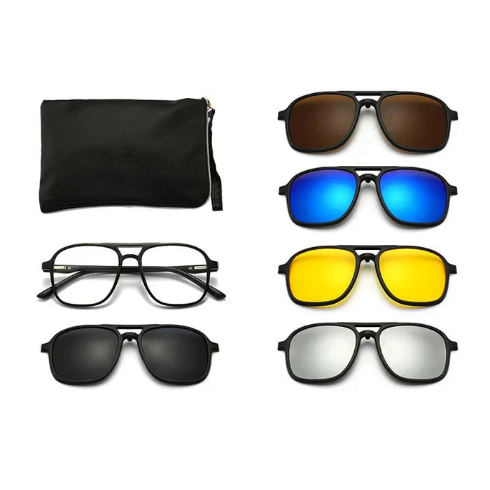 ÚLTIMAS 12 UNIDADES - Gafas 6 en 1 + Estuche de Regalo HOY + 3 RAGALOS