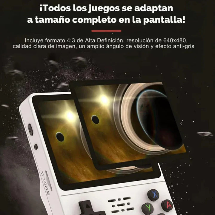 ÚLTIMAS 12 UNIDADES - CONSOLA DE JUEGO PORTÁTIL R36S🕹 + 3 RAGALOS