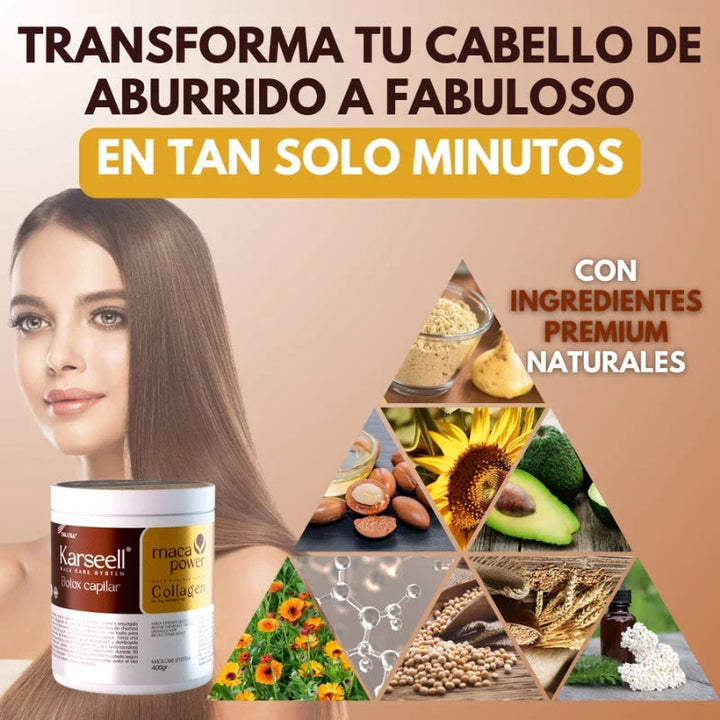 ÚLTIMAS 12 UNIDADES - COMPRE 1 LLEVE 2 | Mascarilla Ultrahidratante KARSEELL Professional™ 500g + 3 RAGALOS