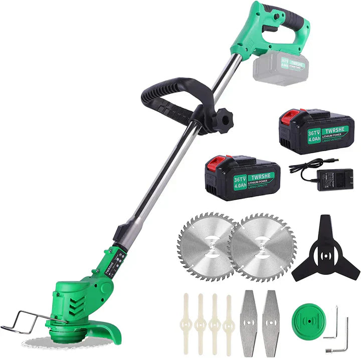 ÚLTIMAS 12 UNIDADES - Cortadora de Cesped Inalámbrica TurboBlade™ [2 BATERÍAS RECARGABLES] + 3 RAGALOS