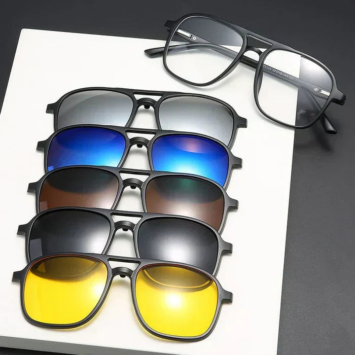 ÚLTIMAS 12 UNIDADES - Gafas 6 en 1 + Estuche de Regalo HOY + 3 RAGALOS