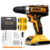 ÚLTIMAS 12 UNIDADES - KIT DEWALT ORIGINAL: Taladro de Alto Impacto Inalámbrico + 26 ACCESORIOS [2 BATERIAS de 48V] + 3 RAGALOS