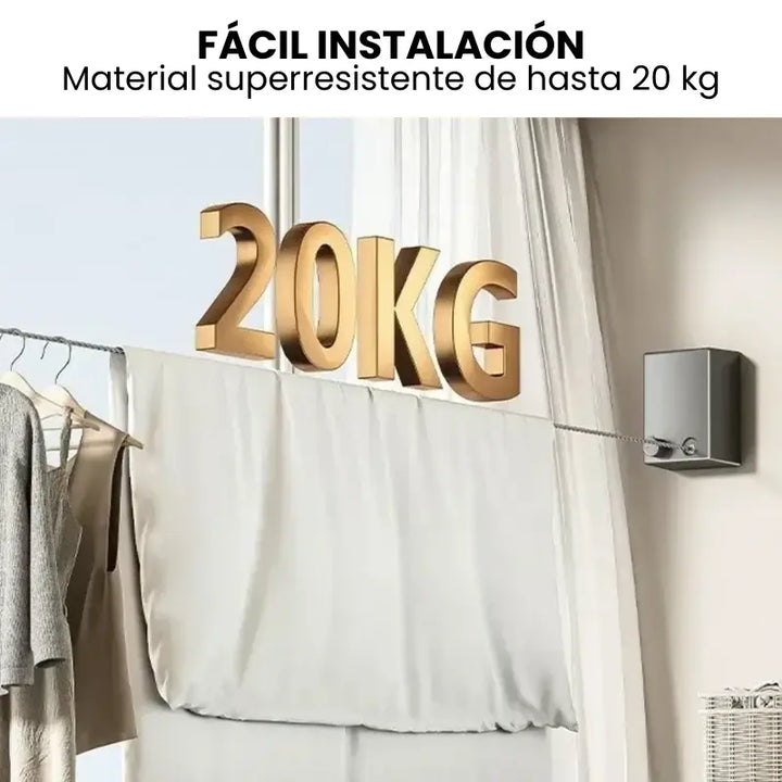 ÚLTIMAS 12 UNIDADES - Tendedero Retráctil Invisible Tazzi + 3 REGALOS