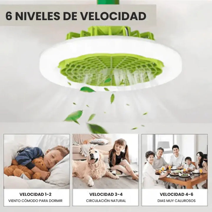 ÚLTIMAS 12 UNIDADES - Ventilador Inteligente de LED 2 en 1 TurboMax™ [SUPER POTENTE] + 3 REGALOS