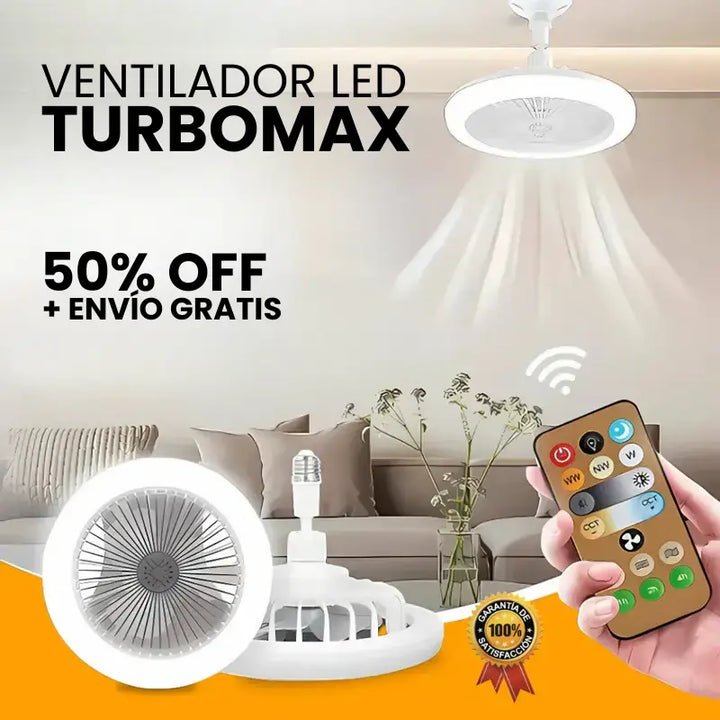 ÚLTIMAS 12 UNIDADES - Ventilador Inteligente de LED 2 en 1 TurboMax™ [SUPER POTENTE] + 3 REGALOS