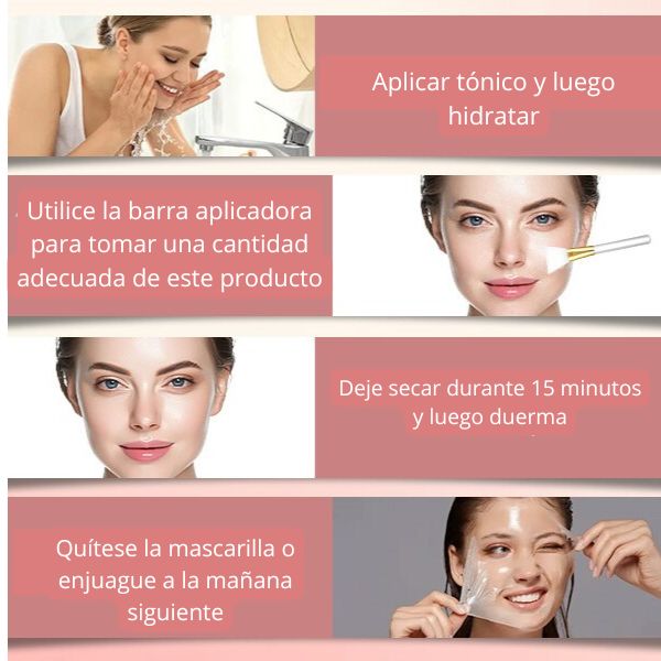 ÚLTIMAS 12 UNIDADES - HOYGI Mascarilla facial de colágeno + 3 RAGALOS