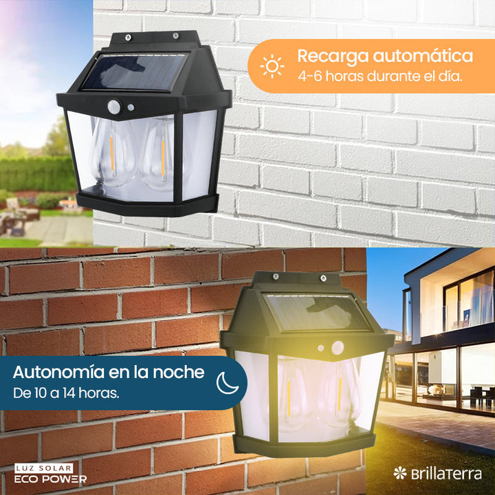 ÚLTIMAS 12 UNIDADES Luz Solar EcoPower con Doble Bombilla + 3 REGALOS