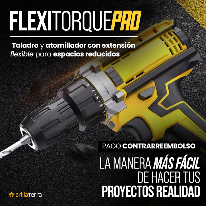 ÚLTIMAS 12 UNIDADES - FlexiTorque Pro – Taladro y atornillador con extensión flexible para espacios reducidos + 3 REGALOS