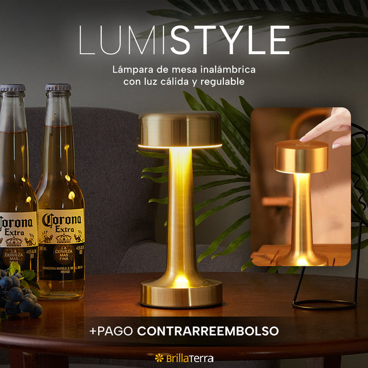 ÚLTIMAS 12 UNIDADES - LumiStyle – Lámpara inalámbrica con luz cálida y regulable + 3 REGALOS