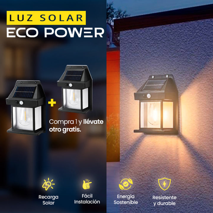 ÚLTIMAS 12 UNIDADES - Luz Solar EcoPower + 3 REGALOS