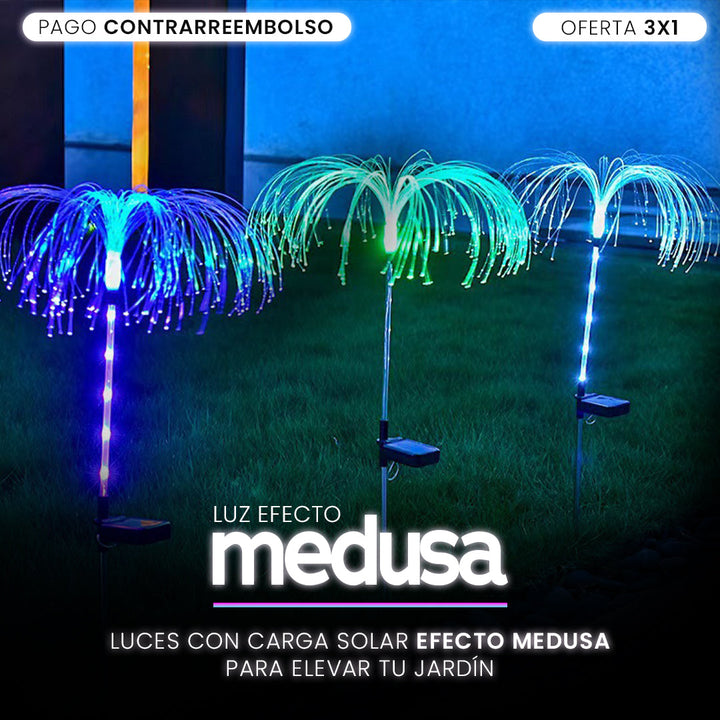 ÚLTIMAS 12 UNIDADES - Luz Solar Efecto Medusa + 3 REGALOS
