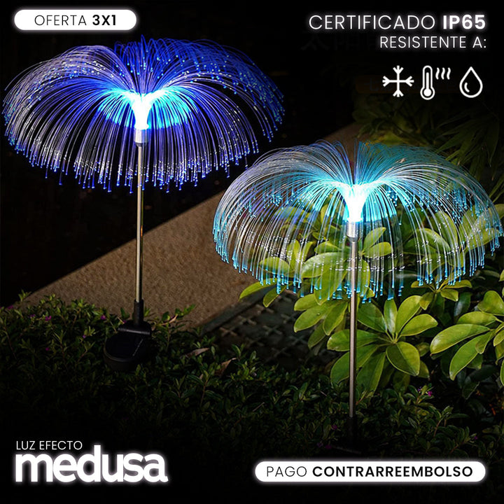 ÚLTIMAS 12 UNIDADES - Luz Solar Efecto Medusa + 3 REGALOS