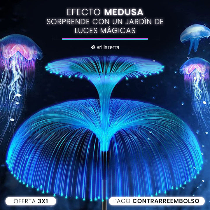 ÚLTIMAS 12 UNIDADES - Luz Solar Efecto Medusa + 3 REGALOS