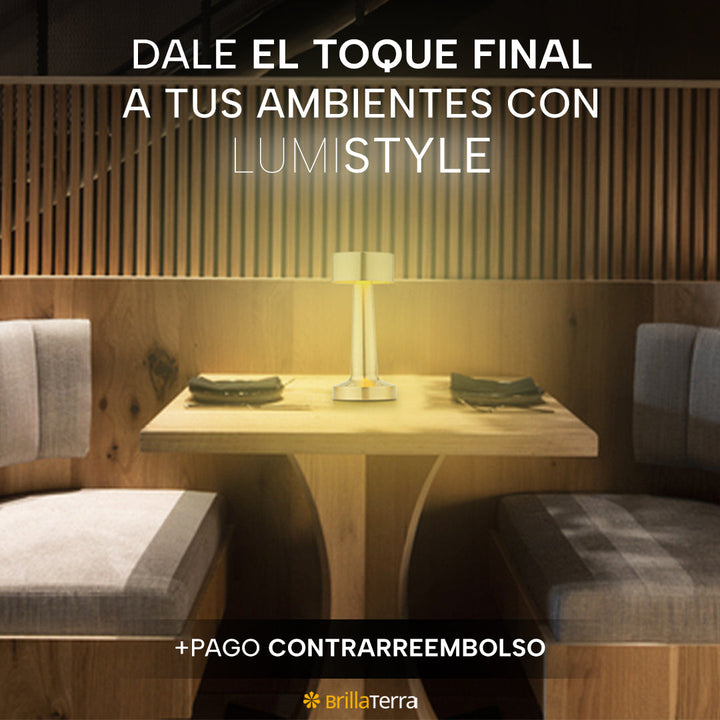 ÚLTIMAS 12 UNIDADES - LumiStyle – Lámpara inalámbrica con luz cálida y regulable + 3 REGALOS