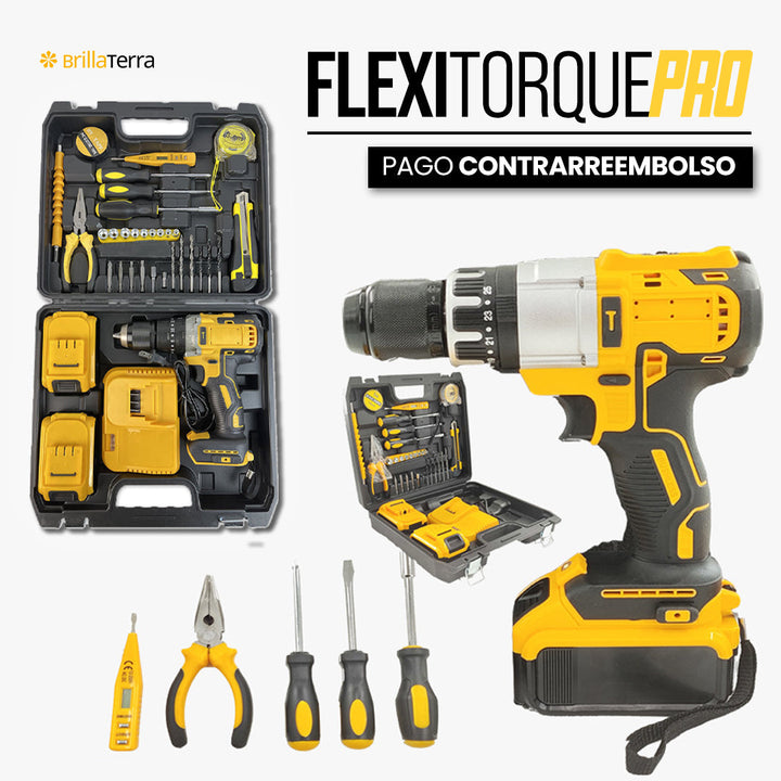ÚLTIMAS 12 UNIDADES - FlexiTorque Pro – Taladro y atornillador con extensión flexible para espacios reducidos + 3 REGALOS