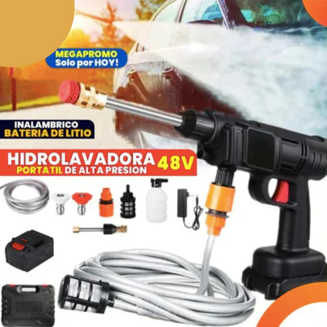 ÚLTIMAS 12 UNIDADES - Hidrolavadora Portatil Recargable UltraJet™ + Batería Extra + 3 RAGALOS