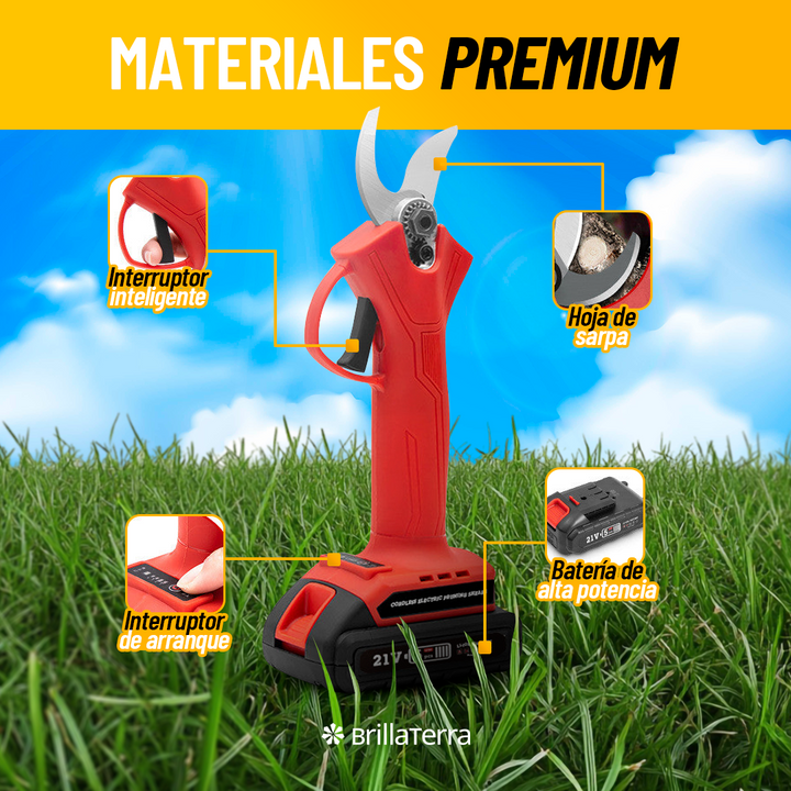 ÚLTIMAS 12 UNIDADES - PodaPower Pro – Tijeras de podar eléctricas con doble batería y alto rendimiento + 3 REGALOS