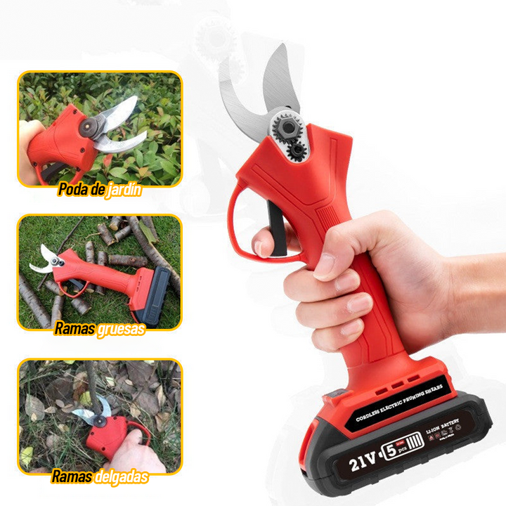 ÚLTIMAS 12 UNIDADES - PodaPower Pro – Tijeras de podar eléctricas con doble batería y alto rendimiento + 3 REGALOS