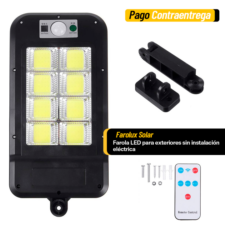 ÚLTIMAS 12 UNIDADES - Farolux Solar - Farola LED para exteriores sin instalación eléctrica + 3 REGALOS