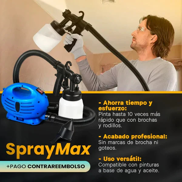 ÚLTIMAS 12 UNIDADES - SprayMax – Pistola de pulverización de alta presión con compresor integrado + 3 RAGALOS