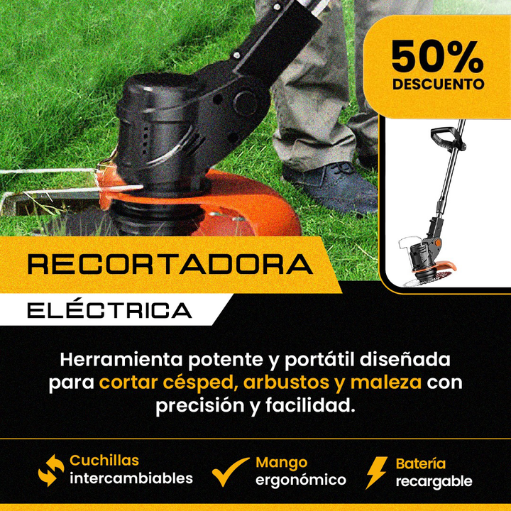 ÚLTIMAS 12 UNIDADES - Desbrozadora PowerTrim – Ligera, inalámbrica y con cuchillas intercambiables + 3 REGALOS