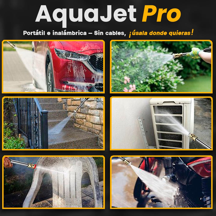 ÚLTIMAS 12 UNIDADES - AquaJet Pro – Pistola de agua inalámbrica para coches, jardines y más + 3 REGALOS