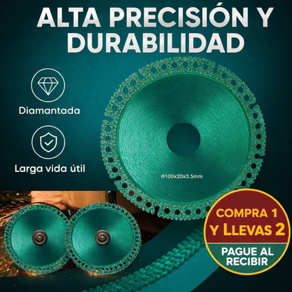 (COMPRA 1 LLEVA 2) Disco Diamantado Profesional para Cerámica, Mármol y Metal