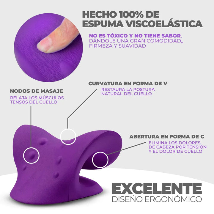 ÚLTIMAS 12 UNIDADES - MásRelax™ Almohada Cervical Terapéutica | ALIVIO INMEDIATO DE DOLORES DE ESPALDA Y MIGRAÑA + 3 RAGALOS