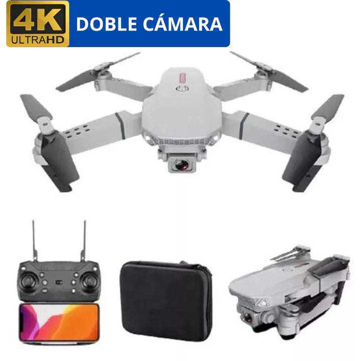 ÚLTIMAS 12 UNIDADES -  FlyDrone™ Pro - Cámara Visión Nocturna y Sensor Anti Colisión + 2 BATERÍAS + 3 RAGALOS