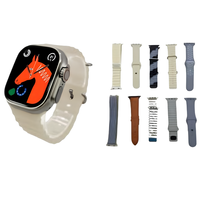 ÚLTIMAS 12 UNIDADES - Smartwatch 9 ULTRA 2™ + (AirPods UHD + 7 Pulseras) + 3 RAGALOS