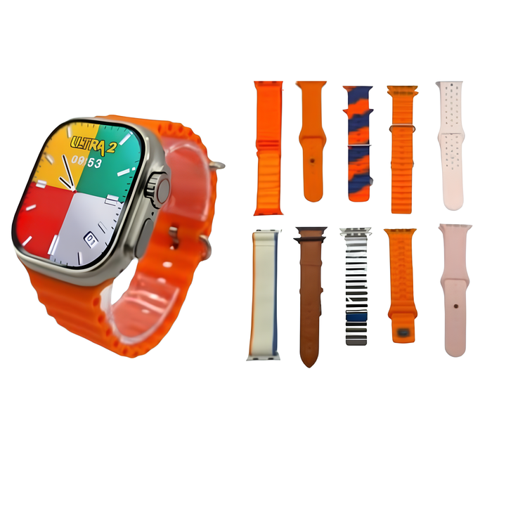 ÚLTIMAS 12 UNIDADES - Smartwatch 9 ULTRA 2™ + (AirPods UHD + 7 Pulseras) + 3 RAGALOS