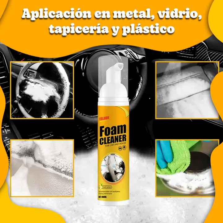 ÚLTIMAS 12 UNIDADES - Compra 2 LLÉVATE 1 GRATIS | Espuma Limpiadora Multiusos Brillo Fácil [Acción en 5 minutos] + 3 RAGALOS