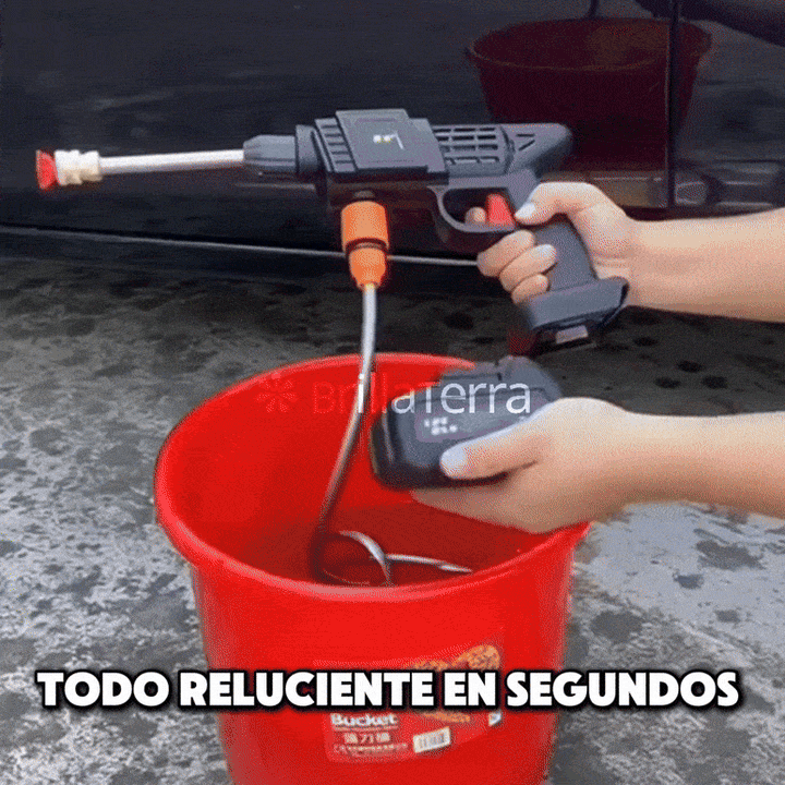 ÚLTIMAS 12 UNIDADES - AquaJet Pro – Pistola de agua inalámbrica para coches, jardines y más + 3 REGALOS