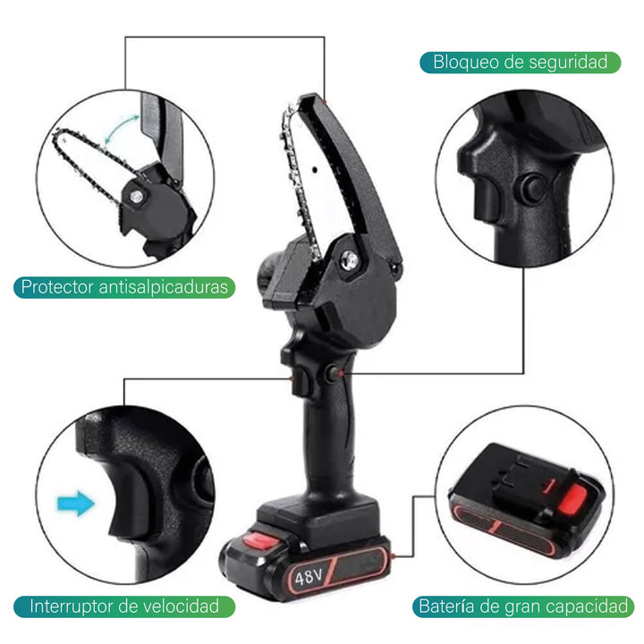 ULTIMAS 12 UNIDADES | Motosierra Electrica SERRUX® + 3 RAGALOS