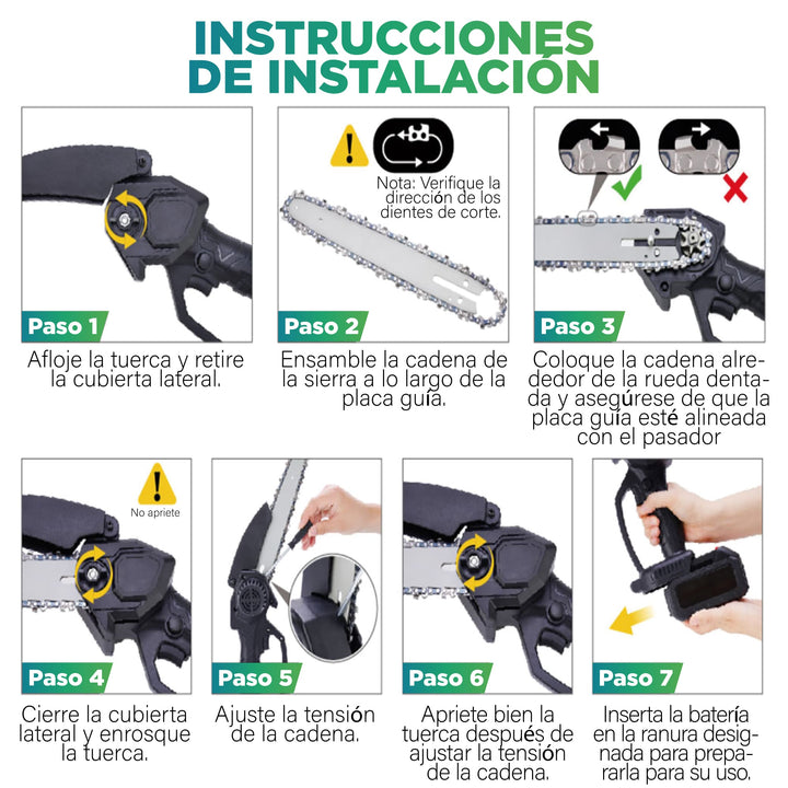 ULTIMAS 12 UNIDADES | Motosierra Electrica SERRUX® + 3 RAGALOS
