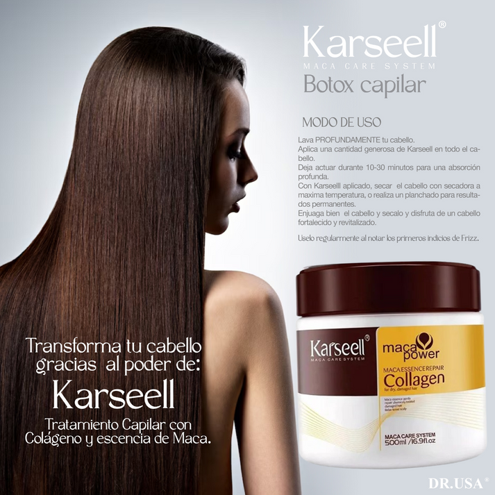 ÚLTIMAS 12 UNIDADES - Karseell - Tratamiento Capilar De Colágeno. + 3 RAGALOS