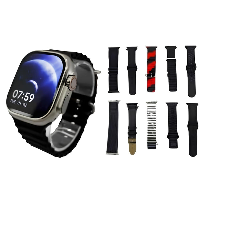 ÚLTIMAS 12 UNIDADES - Smartwatch 9 ULTRA 2™ + (AirPods UHD + 7 Pulseras) + 3 RAGALOS