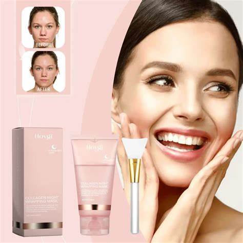 ÚLTIMAS 12 UNIDADES - HOYGI Mascarilla facial de colágeno + 3 RAGALOS