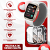 ÚLTIMAS 12 UNIDADES - GLUCOWATCH - RELOJ INTELIGENTE MEDIDOR DE GLUCOSA EN SANGRE + PELÍCULA DE VIDRIO PROTECTORA (GRATIS) + 3 RAGALOS