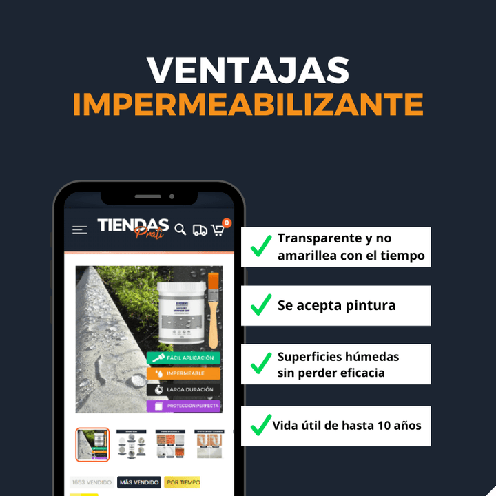 ÚLTIMAS 12 UNIDADES - COMPRE 1 Y LLEVE 2 - Impermeabilizante Para Fugas y Infiltraciones UltraBonde™ + 3 RAGALOS