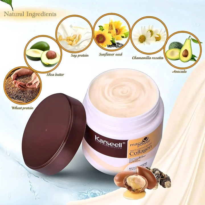 ÚLTIMAS 12 UNIDADES - COMPRE 1 LLEVE 2 | Mascarilla Ultrahidratante KARSEELL Professional™ 500g + 3 RAGALOS