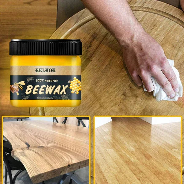 ÚLTIMAS 12 UNIDADES - [COMPRE 1 LLÉVATE 2] Beewax® 80g - Devuelve La Vida a Tus Muebles | Renovador de Madera y Plástico + 3 RAGALOS