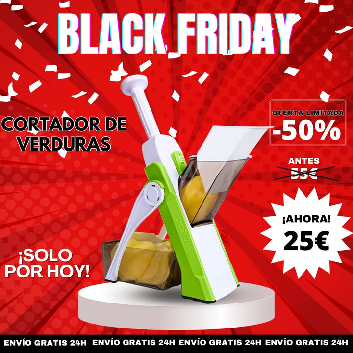 ÚLTIMAS 12 UNIDADES - CORTADOR DE VERDURAS TODO EN 1 + 3 REGALOS